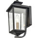 Eldrick 1 Light 12.25 inch Powder Coated Black Outdoor Wall Sconce